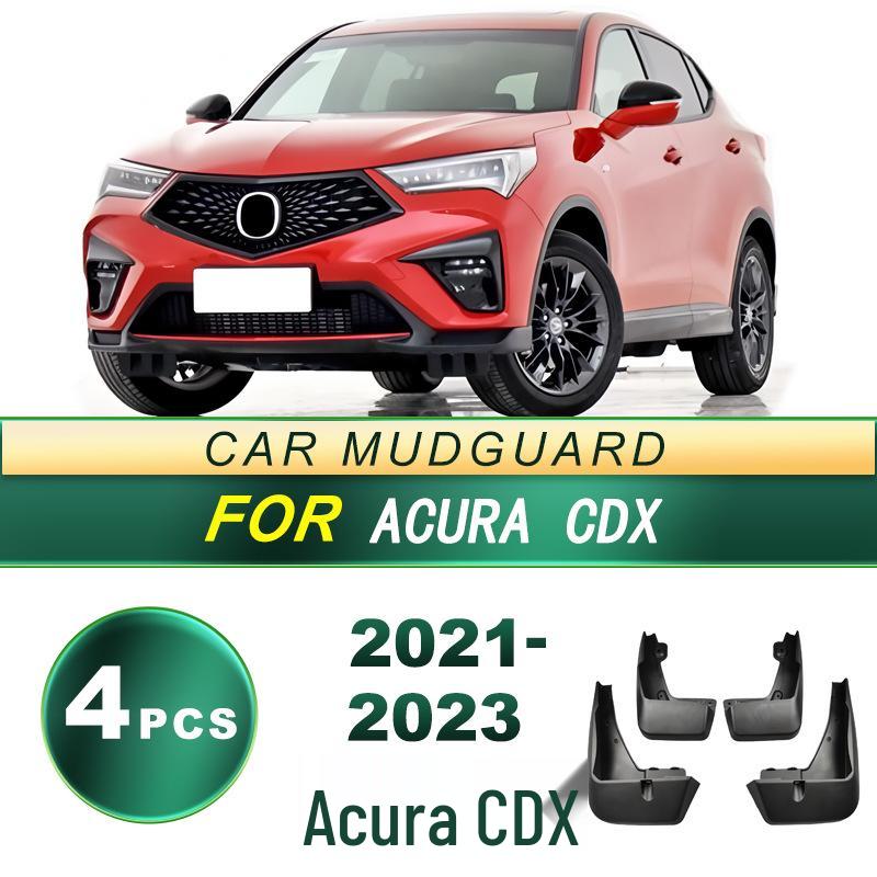 2021-2023 Acura CDX Tire Splash Guards - Soft Rubber Mud Flaps Accessory Upgrade.