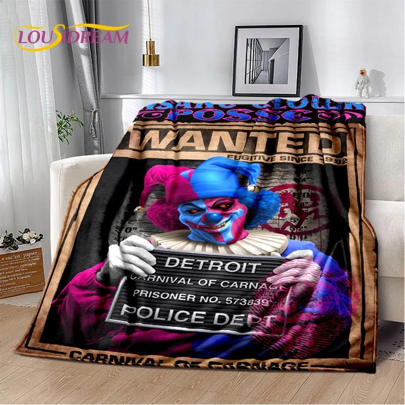Icp Insane Clown Posse Juggalo Rap Metal Soft Flannel Blanket for Bed Bedroom Sofa Picnic,Throw Blanket for Cover Outdoors Gift