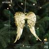 Christmas Golden Pendants Creative Exquisite Decorative Snowflake Butterfly Elk Hanging Ornaments