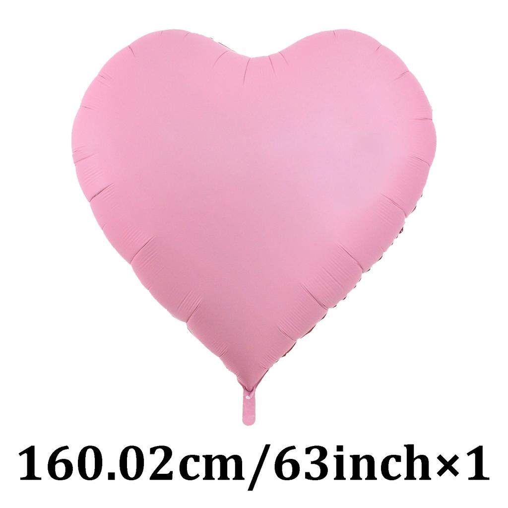 Riesiger, 63 Zoll großer, herzförmiger Aluminiumfolienballon, der für Heiratsanträge am Valentinstag, Hochzeitstage oder als Geburtstagsdekoration verwendet wird