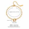 Pendentif Transfrontalier en Acier Inoxydable Or 18K: Série Personnalisée DIY pour Femmes