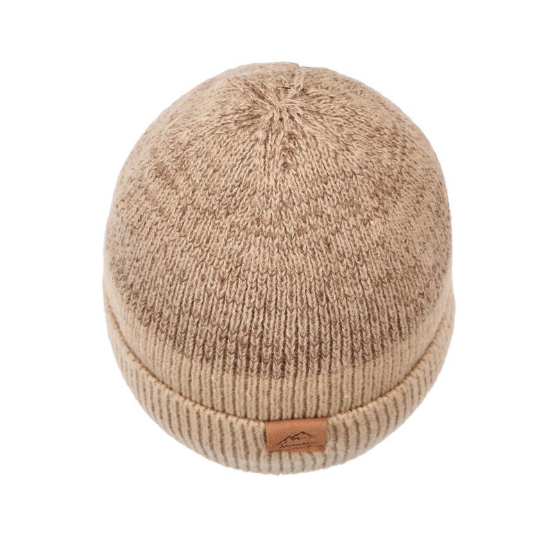 Winter Outdoor Skiing Cold-Proof Hat Scarf Set Velvet Warm Knitted Hat Riding Ear Protection Wool Hat