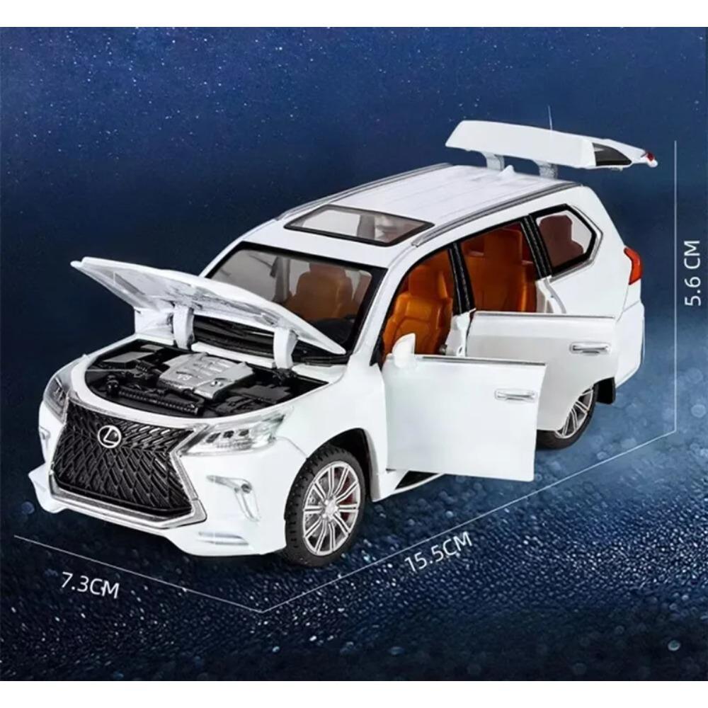 1/32 Lexus LX570 SUV Alloy Car Model Diecasts Metal Off-road Vehicles Car Model Sound and Light Simulation Kids Toys Gift