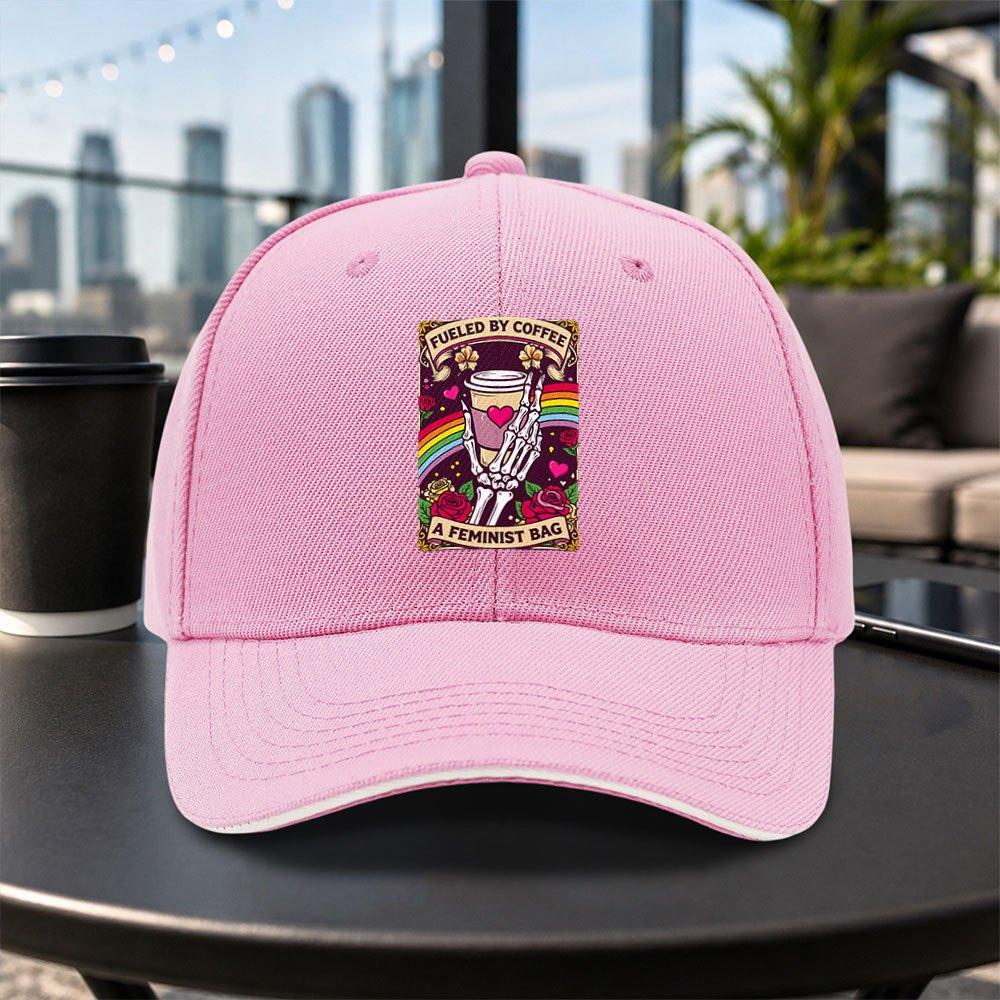 Coffee Skull Rose Baseball Cap Unisex Adjustable Duckbill Hat For Travel Parties Daily Wear Multicolor