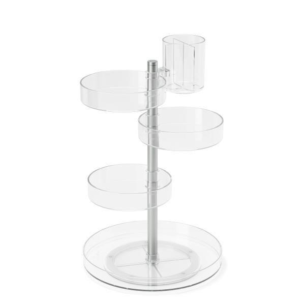 Pirouette jewelry organizer, rotating, white