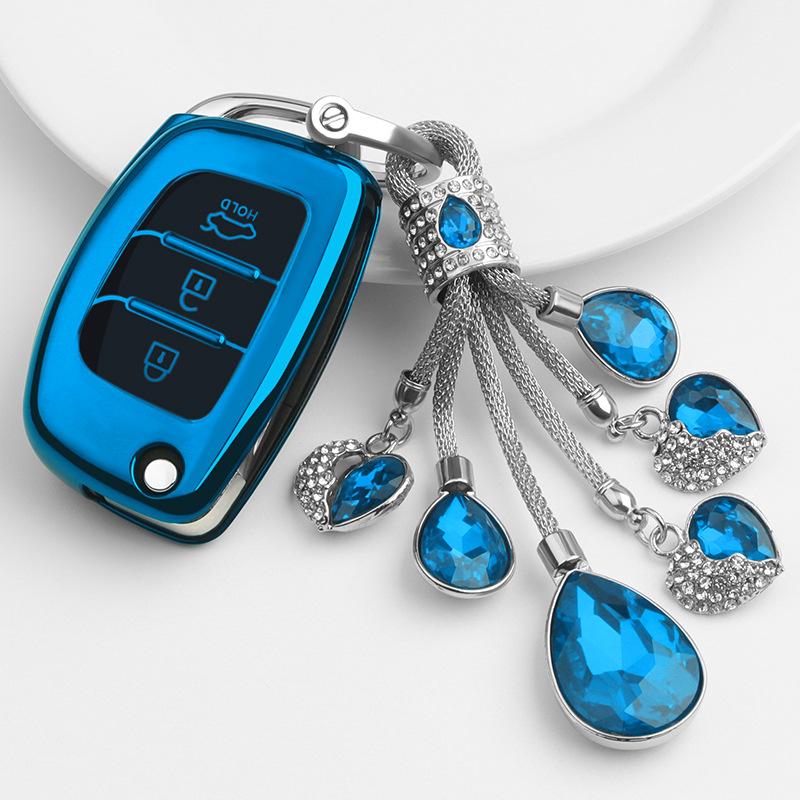 Suitable for Beijing Modern Key Caseix25 ix35Mingtu Langdong Yuena Tucson Car Key Case Folding