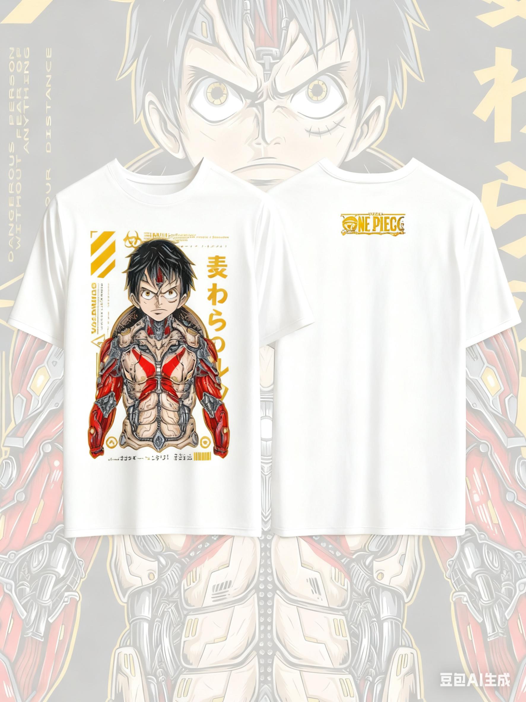

One Piece Luffy Anime Printed Pure Cotton Tshirt for Men and Women Casual Fashion Oversized Anime Peripheral Clothing Tshirt 3XL