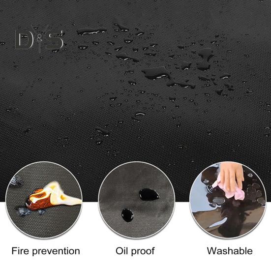 Heat Shield for Grill Fireproof Heat Insulation Cover BBQ Grill Mat Oil-proof Grill Wall Protector Fiberglass Balcony Privacy Screen Grill Pad for