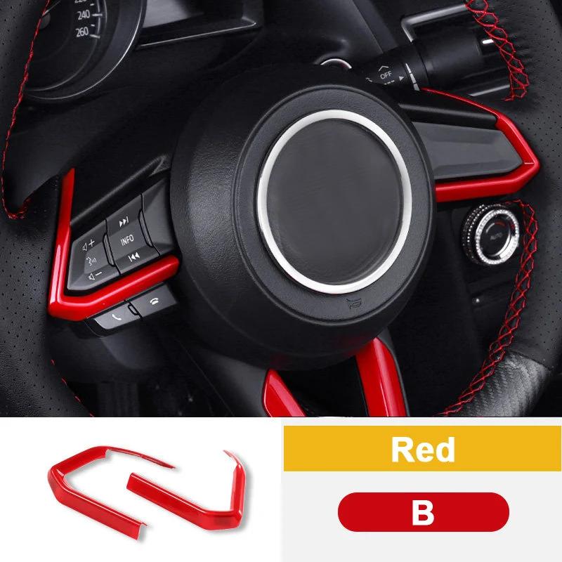 Car Steering Wheel Trim Circle Sequ Cover Sticker Moulding For Mazda CX-3 CX-5 2 Demio M3 Axela M6 Atenza 2017 2018