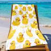 Op maat Gemaakte Rubberen Eend Strandlaken Gepersonaliseerde Naam Schattig Dier Microvezel Badlakens Zacht Sneldrogend Zwembad Lounger Alles
