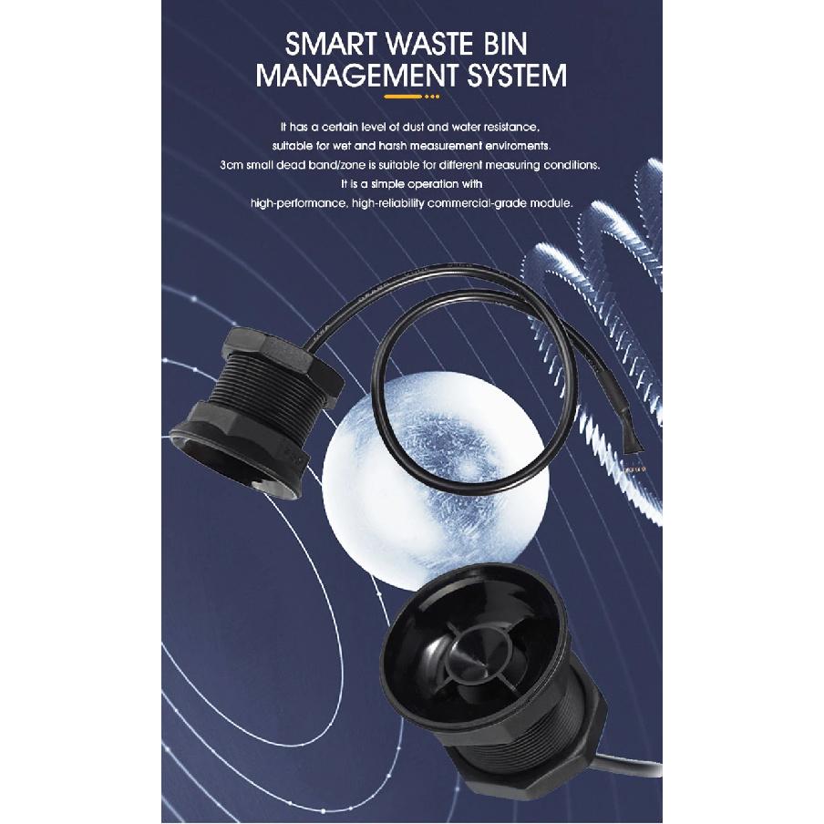 A13 Bin Fill Level Low Consumption Waste Level Sensor Small Beam Angle Support NB-IoT Ultrasonic Sensor