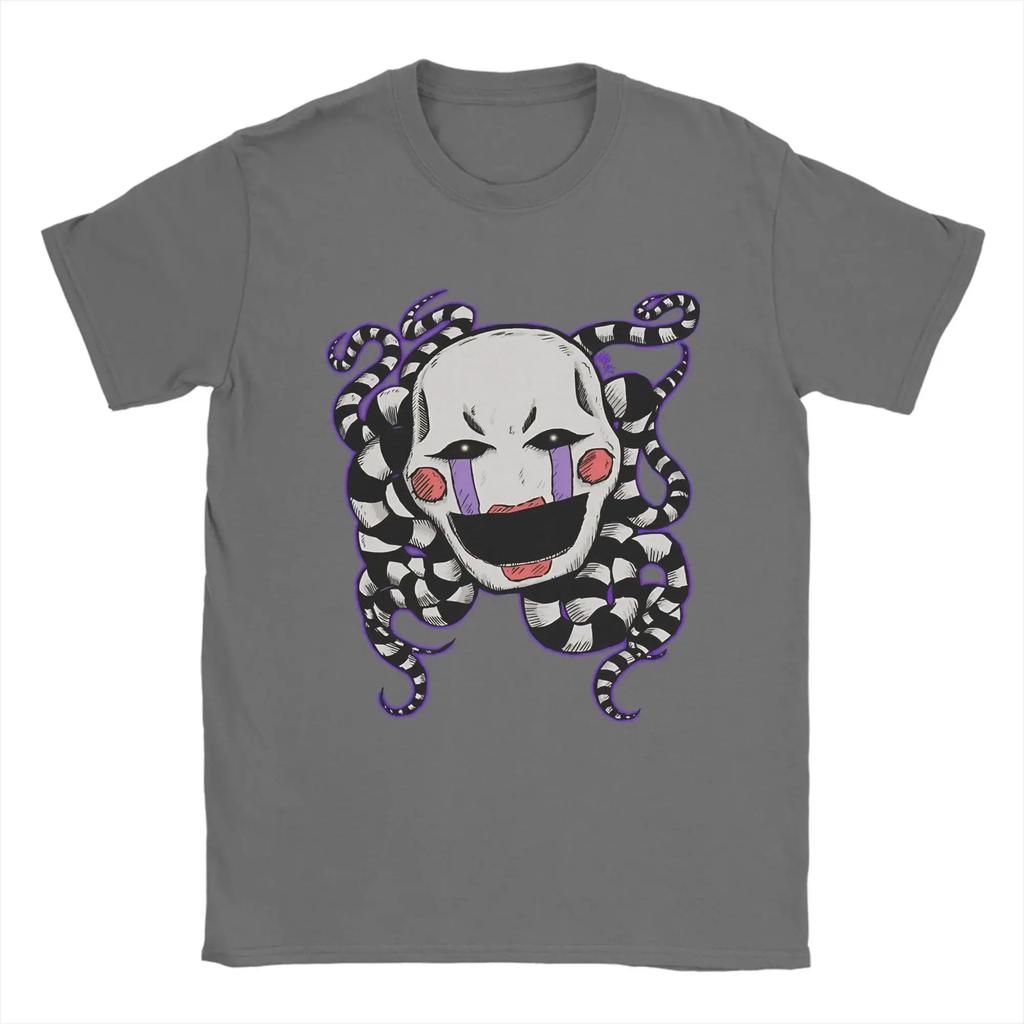 FNAF U Fredyho Bavlněná Trička Vintage Y2k Trička Loutka Marioneta Tričko Ležérní Volné Tričko Skvělé Krátký Rukáv Unisex