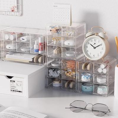 Multi-layer Acrylic Jewelry Storage Box with Dustproof, Divided Drawers and Large Capacity