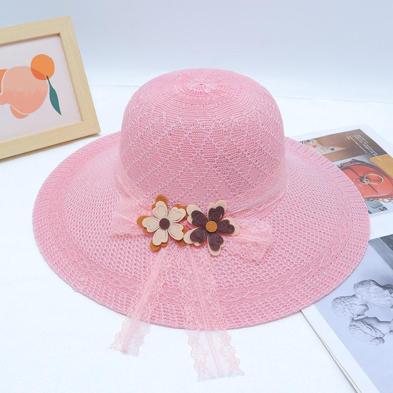 New Straw Hat Women's Outdoor Sunshade Sunscreen Hat Big Brim Trendy Vacation Beach Hat Breathable Cool Hat
