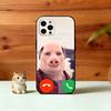 Funny J-John Pork is Calling Phone Case For iPhone 17,16,15,14,13,12,11 Plus,Pro Max,XS,Soft Silicone Black Cover