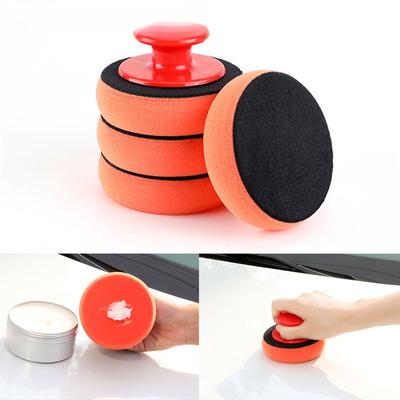 Zestaw 6 tarcz polerskich do samochodu, myjka woskowa, polerująca podkładka z uchwytem, gąbki do woskowania samochodu, wielofunkcyjne narzędzie do pielęgnacji lakieru