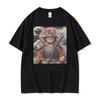 Cat Samurai Pattern T Shirt For Unisex Trendy Animal 3D Printed Tees Casual Short Sleeve Oversized Street TShirts Round Neck Tops