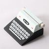 1Set 1:12 Miniature Typewriter Model Lightweight Multifunctional Wood Dollhouse Simulation Black Typewriter Shooting Props