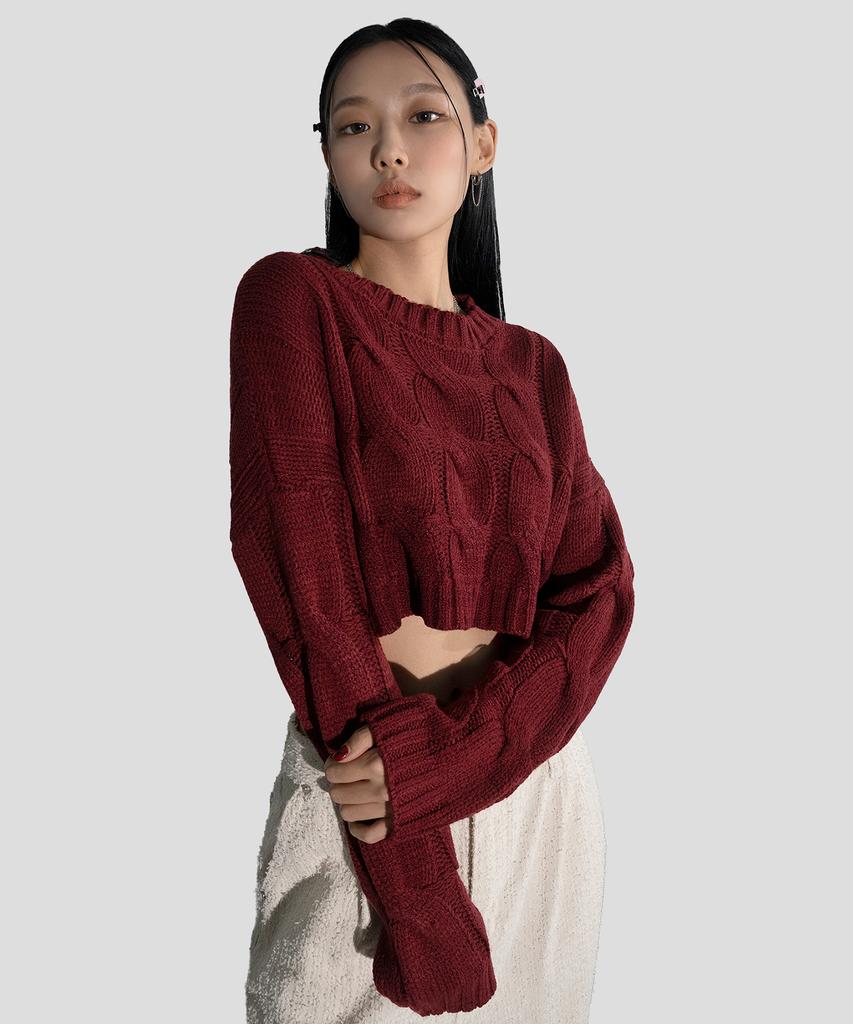 AVANDRESS Twisted Cropped Knit - 6Col