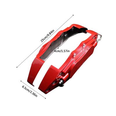 2PCS Universal Brake Caliper Cover Aluminum Alloy Caliper Assembly Set Protect Auto Brake Caliper Improve Overall Appearance Of