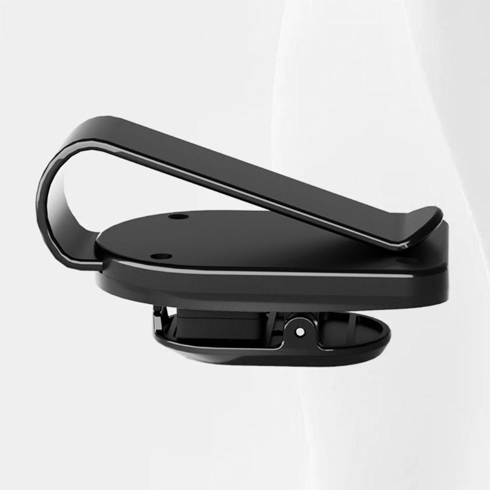 Multifunctional Clip-on Eyeglass Hanger Stable Plastic with Sponge Auto Sunglasses Holder Press Car Visor Accessory Ticket Car