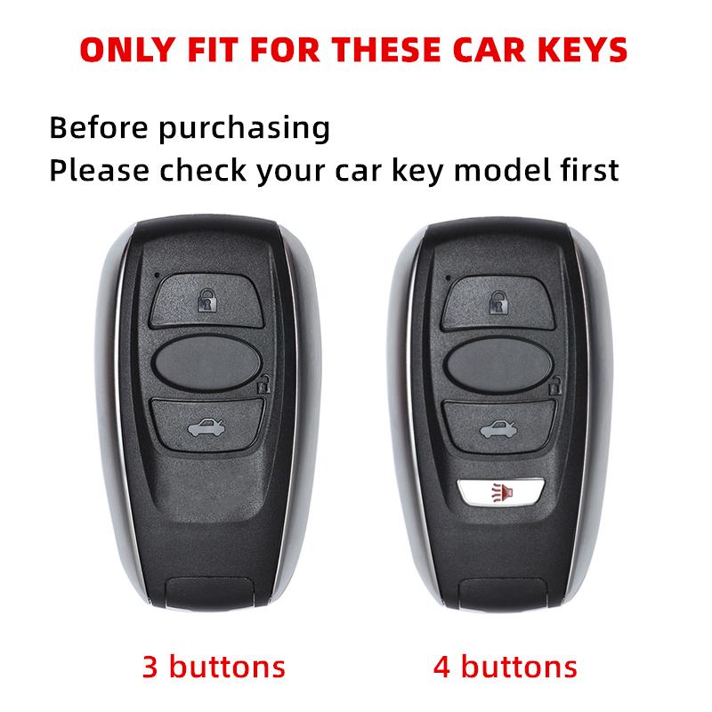 High Quality Leather Car Remote Key Cover Case Holder Protector Shell For Subaru WRX Forester Crosstrek Outback BRZ Legacy 2024