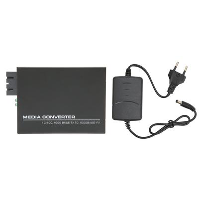 Gigabit Fast Ethernet Medienkonverter Singlemode Dual SC 10 100 1000Base Tx RJ 45 Glasfaser Medien