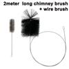 Komínový kartáč Drátěný kartáč Sada na čištění krbů a komínů Pro potrubí, komíny, sporáky, kotle, sušičky a pračky