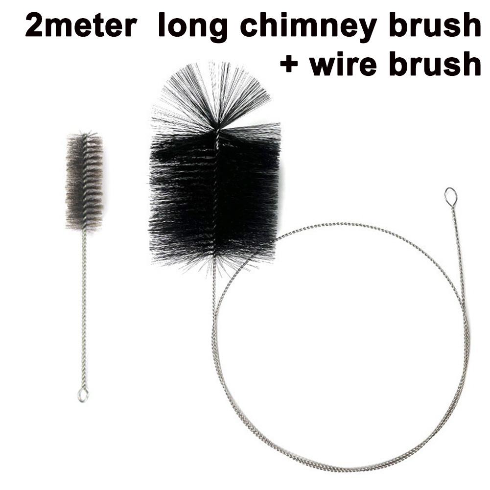 Komínový kartáč Drátěný kartáč Sada na čištění krbů a komínů Pro potrubí, komíny, sporáky, kotle, sušičky a pračky