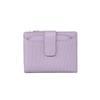 Women's High-End Short Bi-Fold Polyester Wallet with Zipper