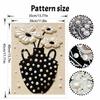 Pearl Painting Art Handmade Black Cat Flower DIY Pearl Decoration Painting