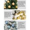 24PCS Christmas Ball Ornaments Mini Shatterproof Plastic Christmas Baubles Set for Holiday Party Wreath Tree Decor(1.57inch)