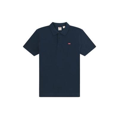 Levis Simple Embroidered Short Sleeve Polo Shirt Men Polo Shirts Navy-Blue 35959-0002