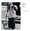 Girls' Reversible Hooded Mid-Length Fleece-Lined Windbreaker (2025 Autumn/Winter Collection)