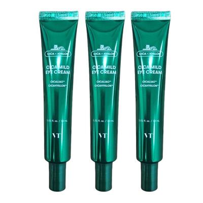 VT Cica Mild Eye Cream 30ml X 3 – Soothing Anti-Wrinkle Eye Treatment for Sensitive Skin with Cica and Peptides