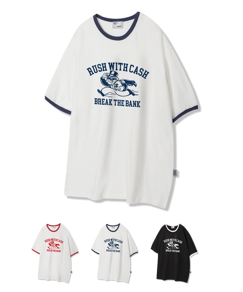 POLYGRAM Lush With Cash Ringer Short Sleeve T-Shirt - 3 Colors