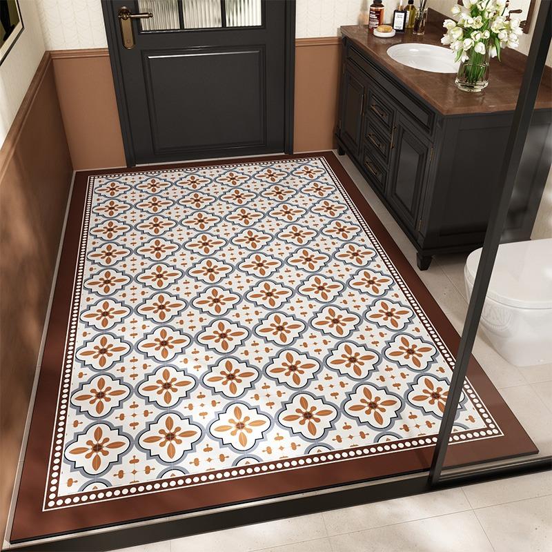 Bathroom Rug Absorbent Floor Mat Pvc Soft Diatom Mud Non-slip Bath Carpet Home Toilet Entrance Doormat Washroom Area Rugs
