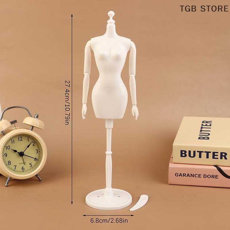 1Pc Doll Mannequin Coat Hanger Skirt Support Wedding Mannequin Stand For Dollhouse Humanoid Model Toy Gown Display Form