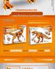 Jurassic Challenge: Light-Up Mechanical Dinosaur Building Blocks (Allosaurus & T-Rex) Toy for Boys