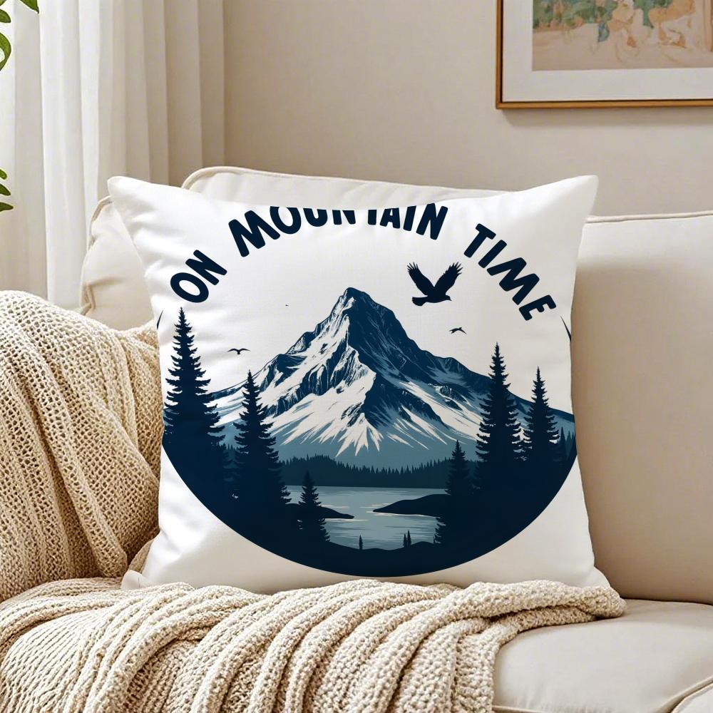 Retro American Style Letter Printing Cushion Cover Pillowcase Antidustmite Living Room Sofa Decor Cushion Room