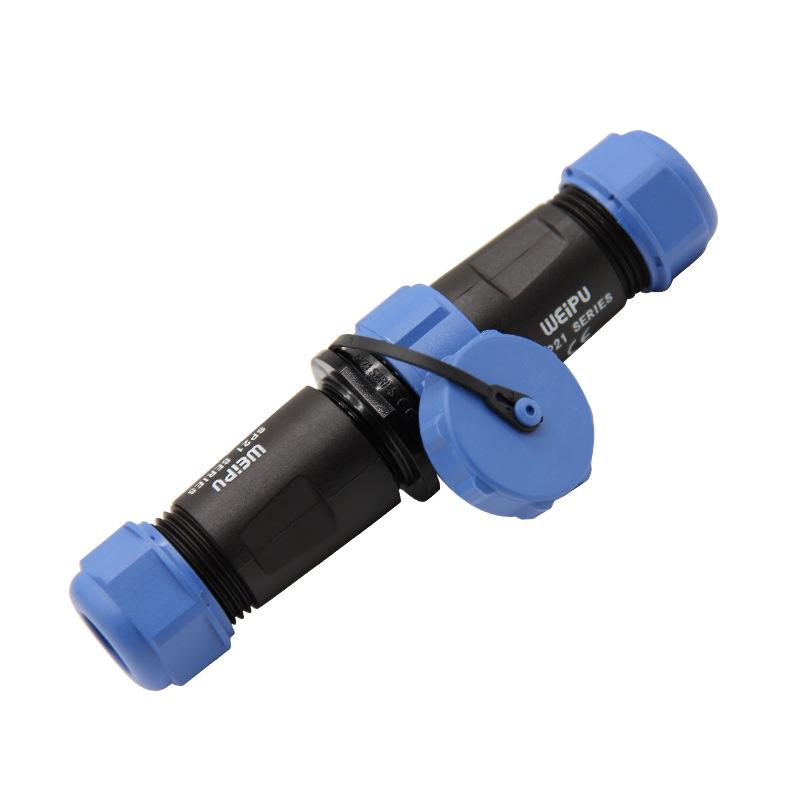 SP21 Series 12-Pin IP67 Waterproof Aviation Plug with Solder Connection