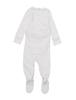 Organic Velveteen Graphic Footie White [L'ovedbaby] 3-6m