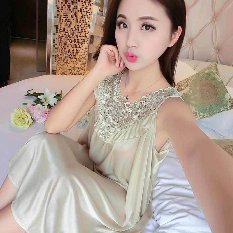 

Шелковая сексуальная ночная рубашка: Юбка из ледяного шелка из Юго-Восточной Азии для женщин, домашняя одежда из Таиланда с большими скидками. One Size