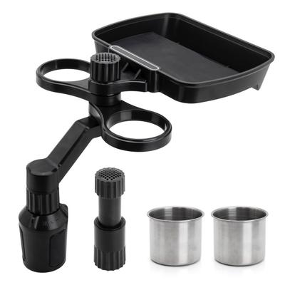 Piphica Car Drink Holder with Holds 2 Genuine Compatible with Light Standard and Smartphone and Small Item Storage Tray, Drinks, Add-on Table,