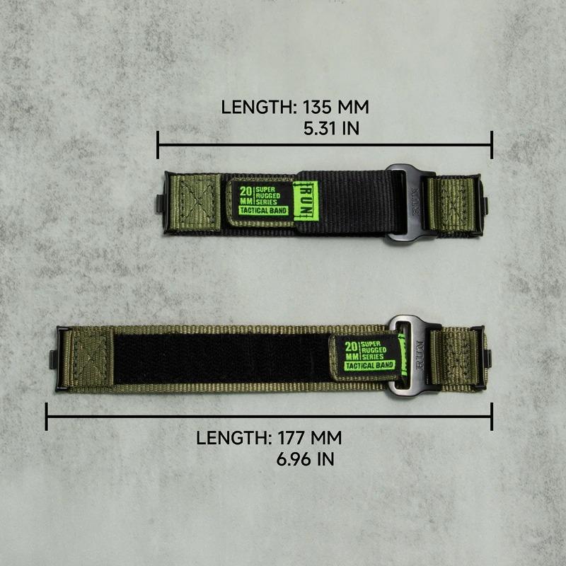 Tactical Nylon Strap for Xiaomi Redmi Watch 6/5/4 Sport Band for Miband 9/8 Pro Elastic Breathable Replacement Bracelet