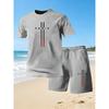 2026 Men's Short Sleeve Cotton T-Shirt round Neck Printed Summer Fashion Streetwear Hip Hop Loose Fit Casual Shirt