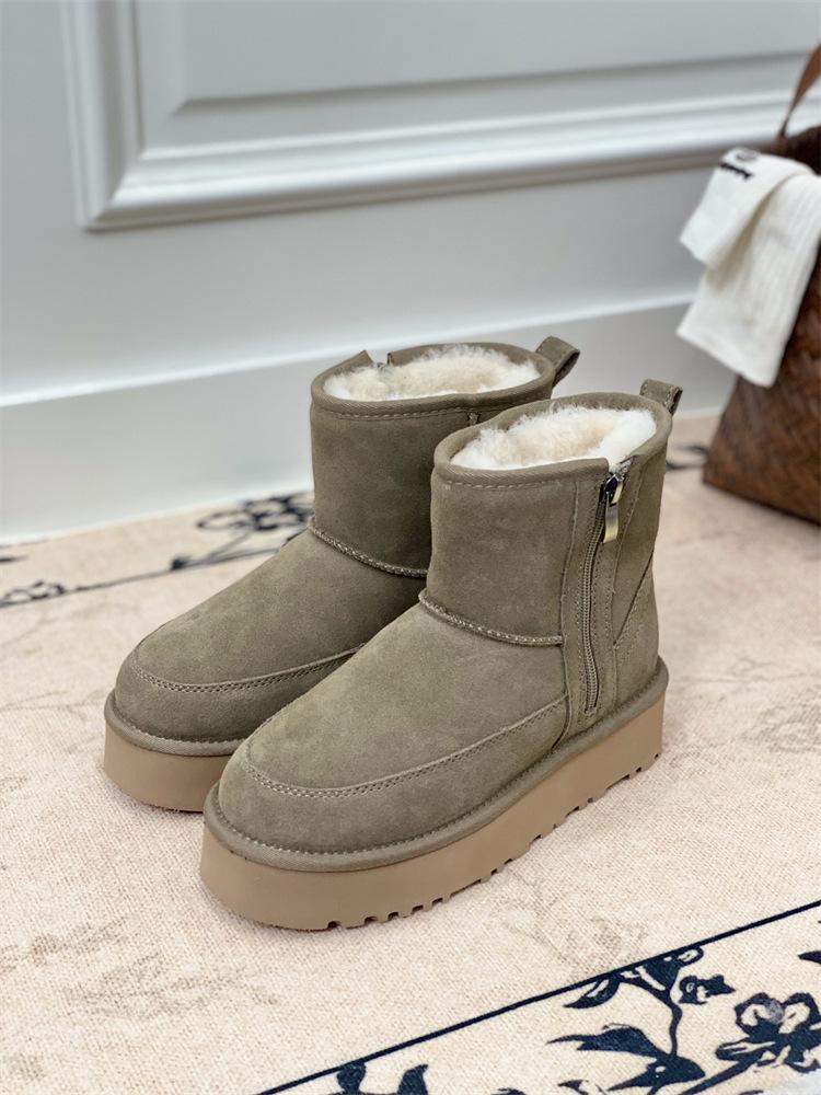 

Sangpo зимние сапоги на толстой подошве, новые зимние, из овчины, мех интегрированный, с боковой молнией, короткие, кожаные, шерстяные, термохлопковые туфли женские 40