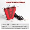 Led Brake Pilot Lights Sporty F1 Style Rear Tail Lights 12V Car Flash Warning Reverse Stop Safety Signal Lamps For Auto SUV Moto Back Up Lights 1