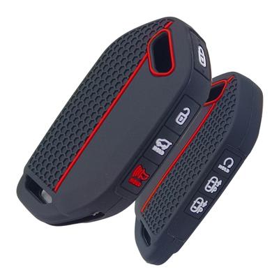 Silicone Protective Case with Honeycomb Pattern for 23-26 Kia K5 Telluride 7-Button Remote Control Key