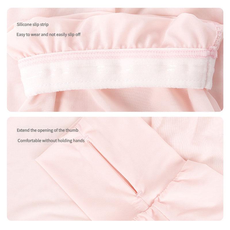 Loose Fit Cooling Arm Sleeves UV400 Sun Protection Breathable Fingerless Sun Cover for Running Cycling Outdoor Sports Armwear